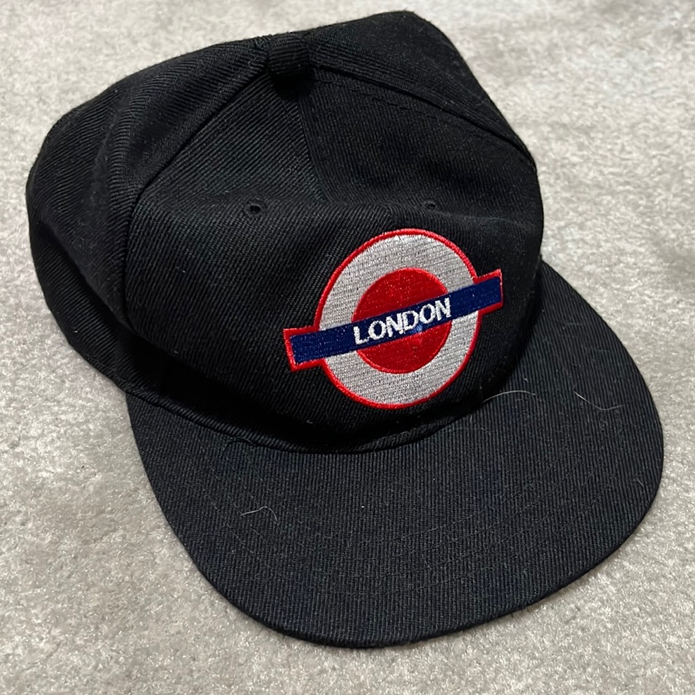 Vintage 90s London Underground Cap Hat Unisex Adult Size